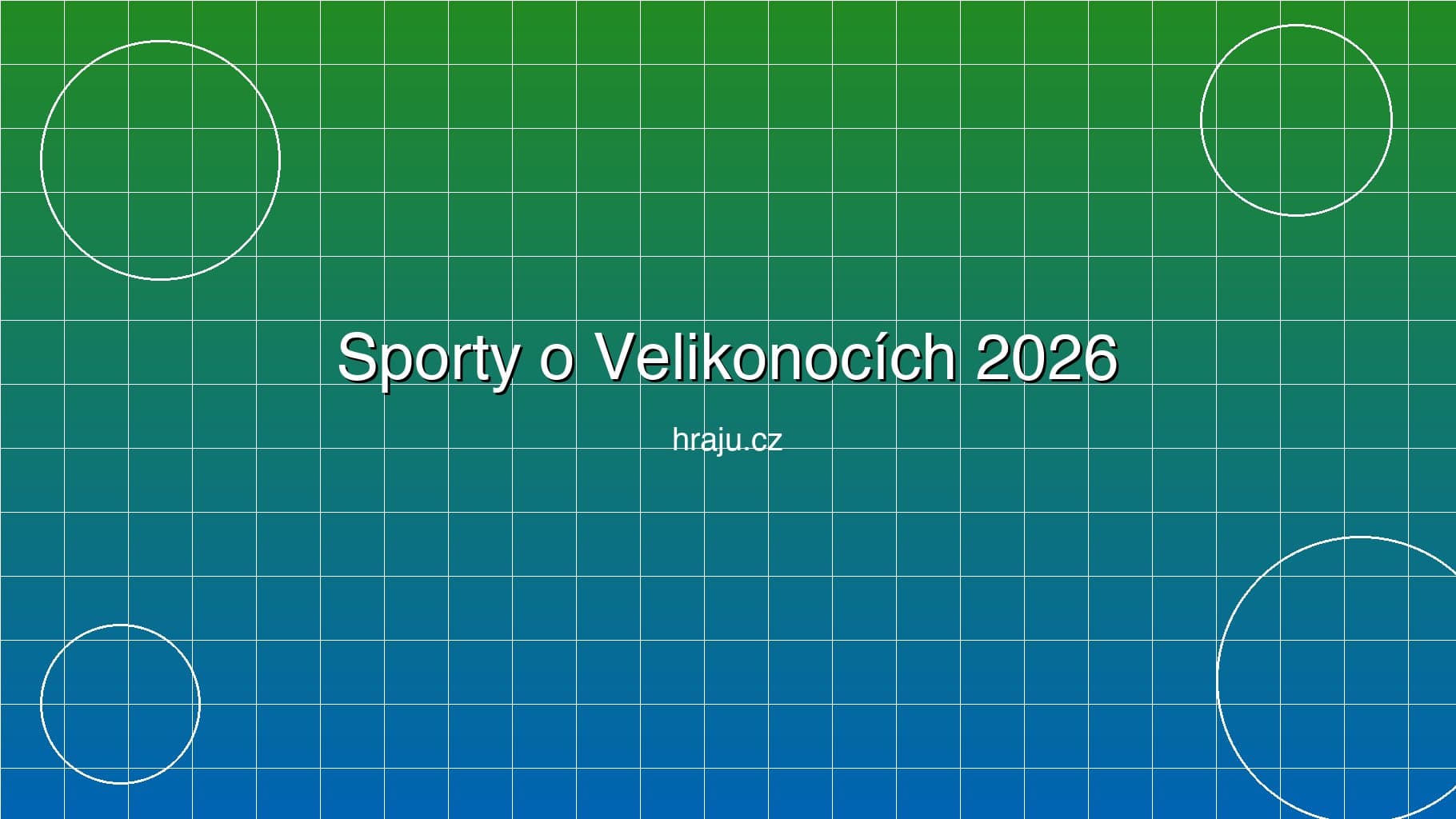 Kam na sport o Velikonocích 2026: sportoviště otevřená přes svátky