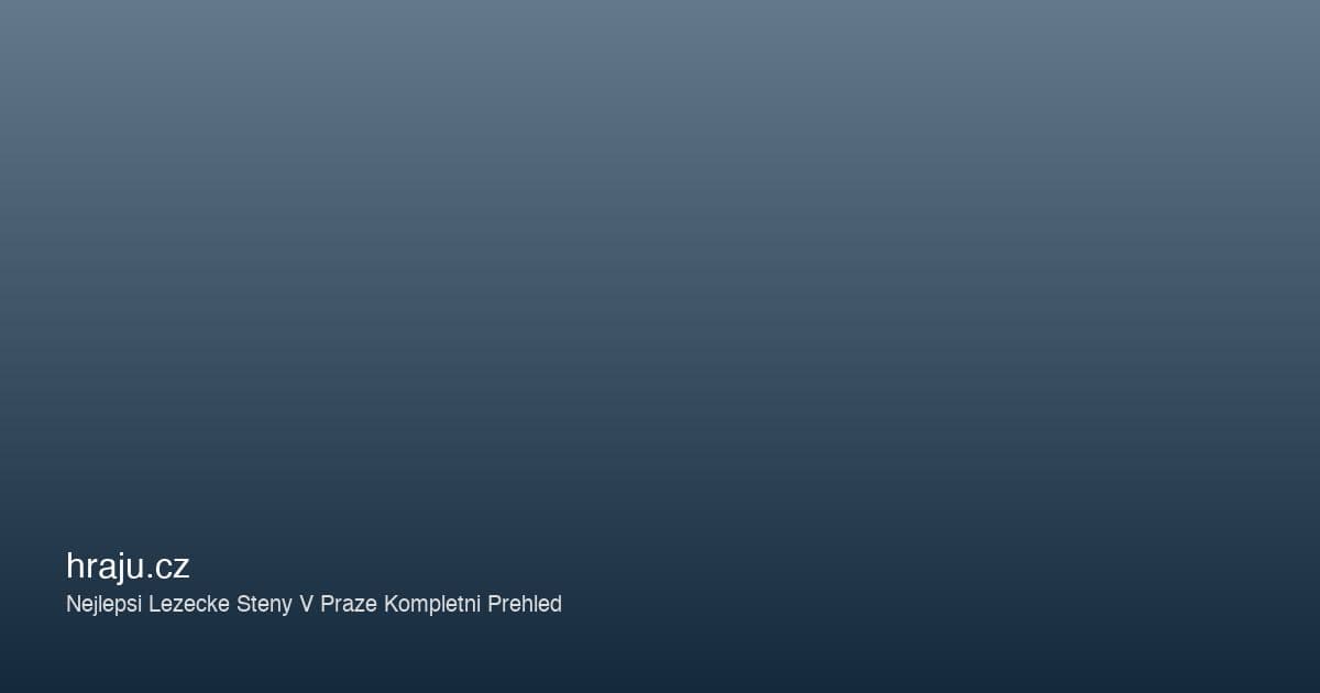 Nejlepší lezecké stěny v Praze — kompletní přehled 2026